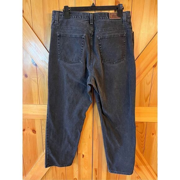 L.L. Bean Women's Relaxed Fit Jeans Black Double L Vintage Size 16P (2078) - Picture 4 of 7